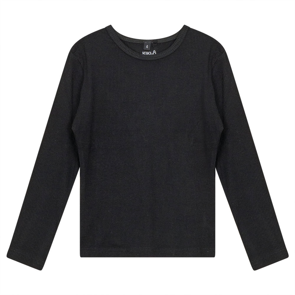 Thin Rib Shell Shirt Black