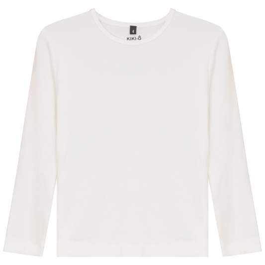 Thin Rib Shell Shirt White