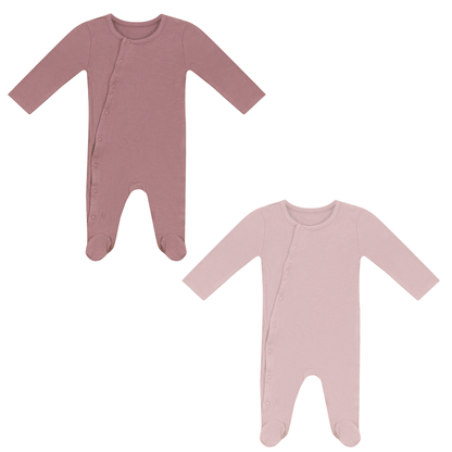 Rib Assorted Onesie Set Assorted Pink