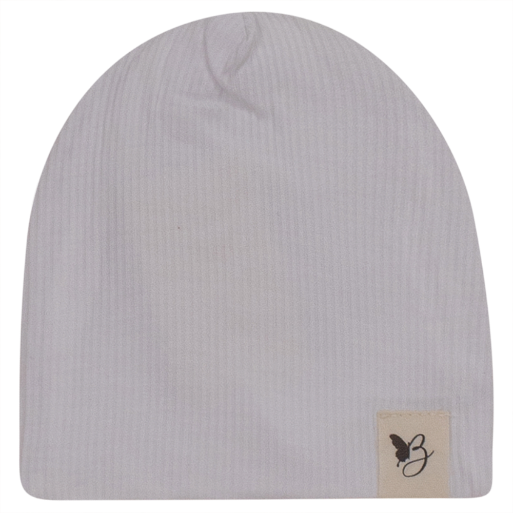 Bebe Bella Ribbed Hat White