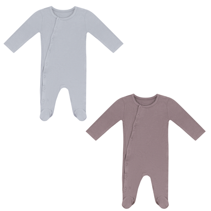 Rib Assorted Onesie Set Assorted Blue