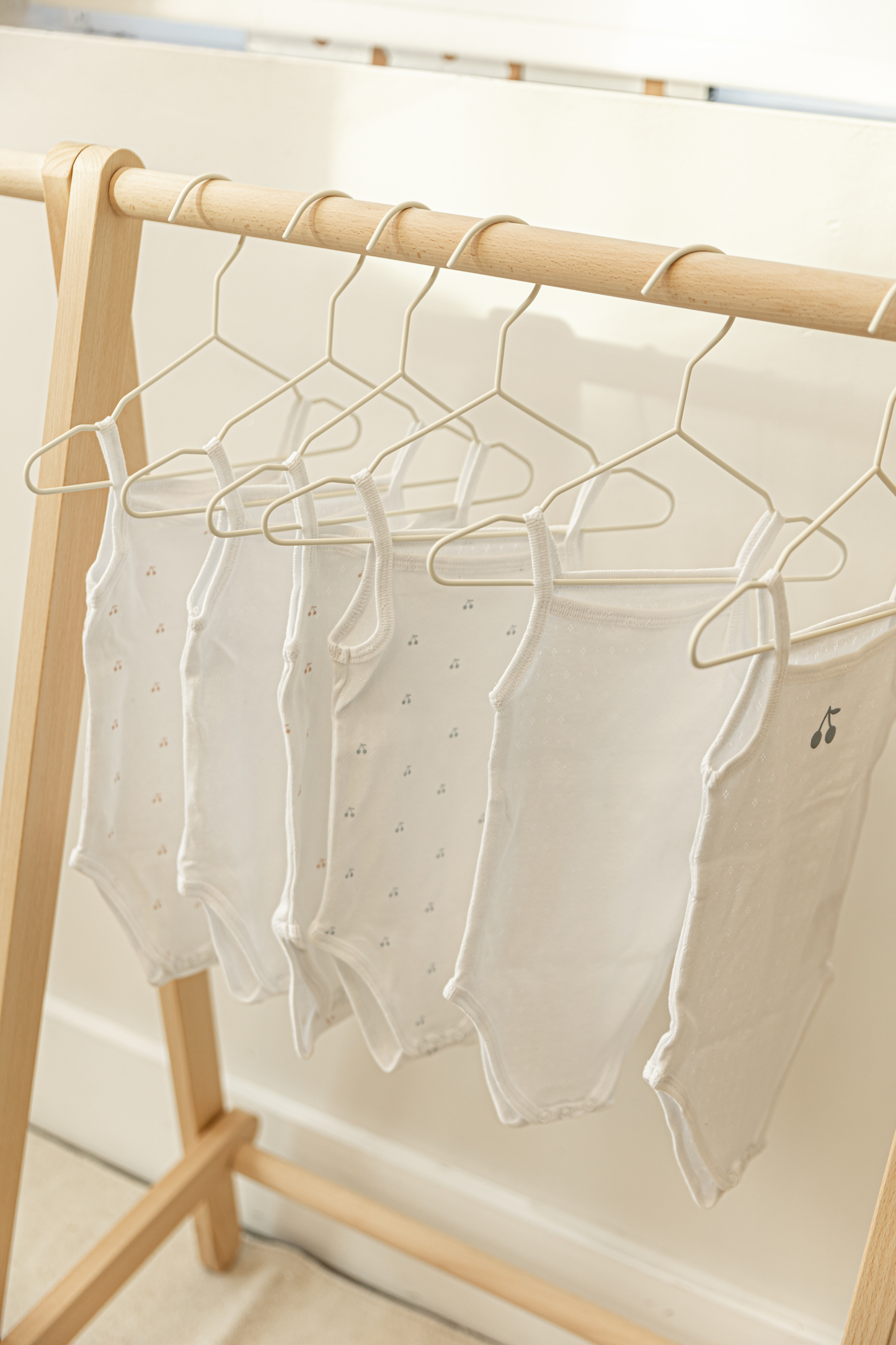 Pointelle Undershirt With Cherry Print