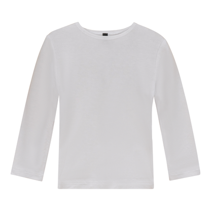 Long Sleeve Shell Top White