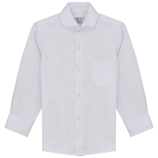 Long Sleeve With Self Collar Top White - 8701