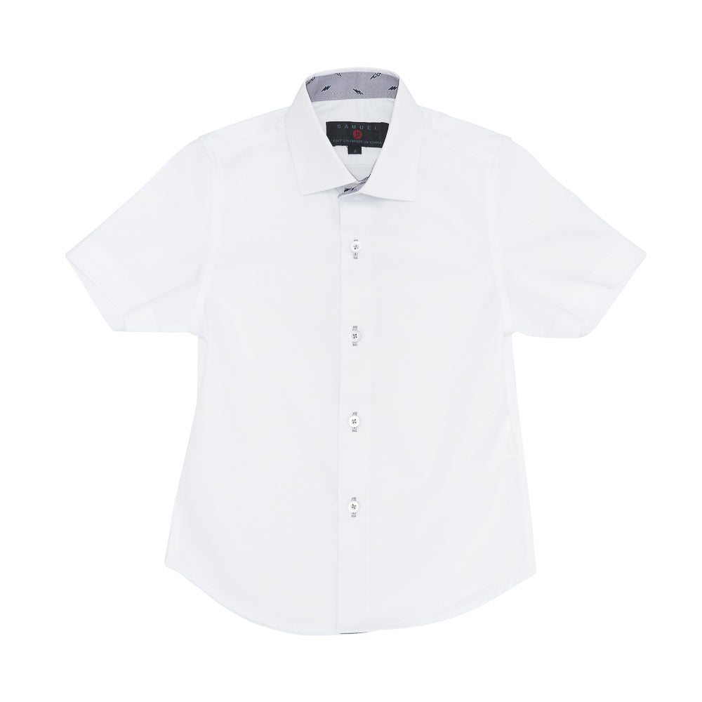 Short Sleeve Dress Shirt White Greyridge