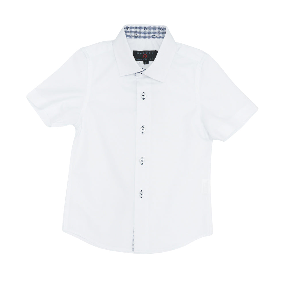 Short Sleeve Dress Shirt Blue
