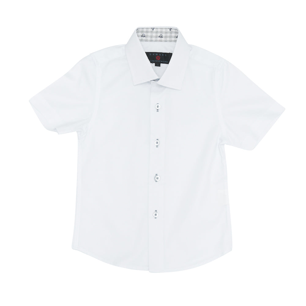 Short Sleeve Dress Shirt Grey