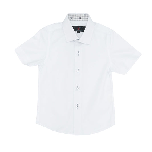 Short Sleeve Dress Shirt Grey