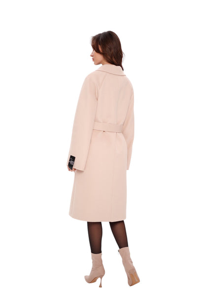 Chester Premium Wool Cashmere Coat in Praline