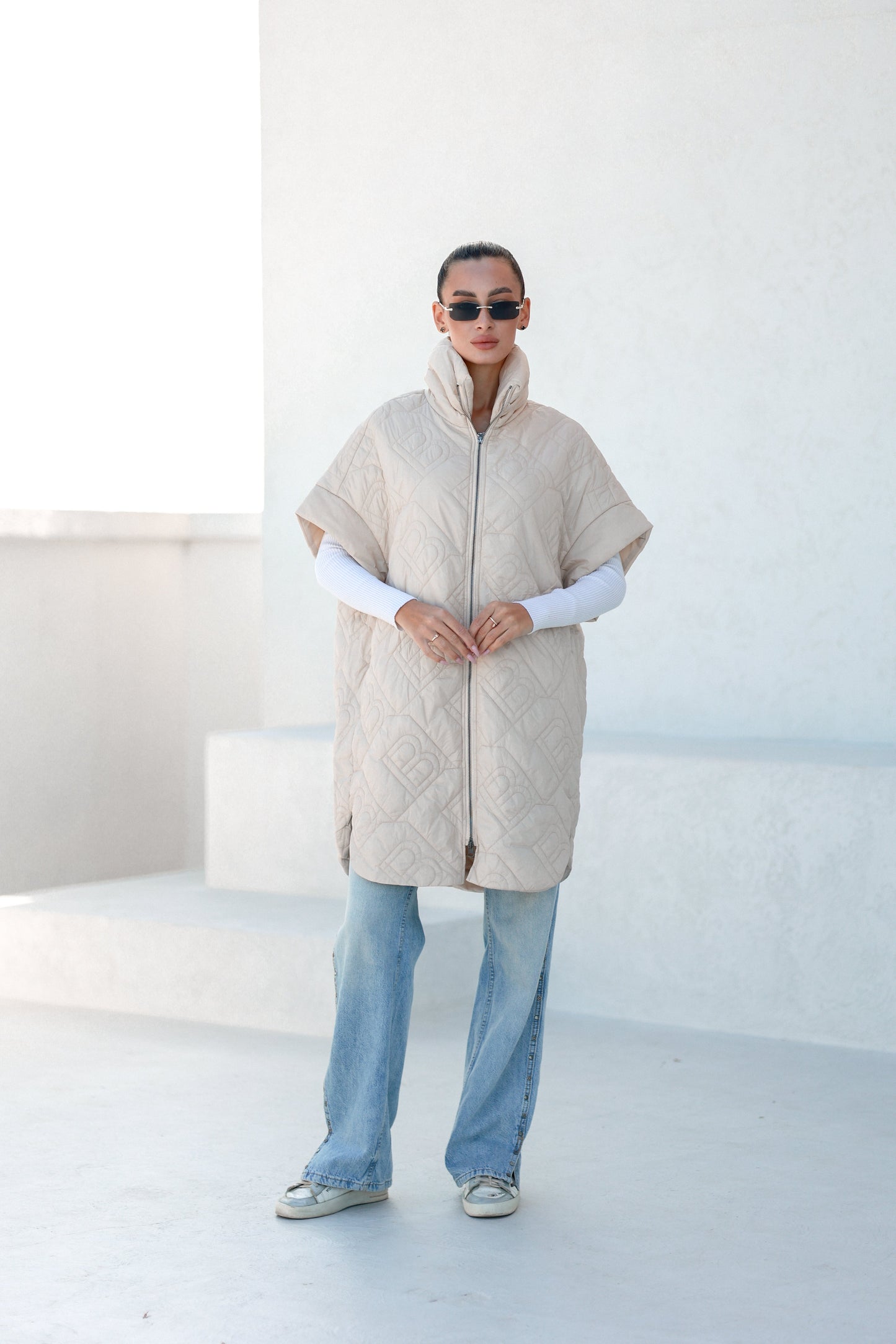 Bianca Relaxed Fit Embossed Vest