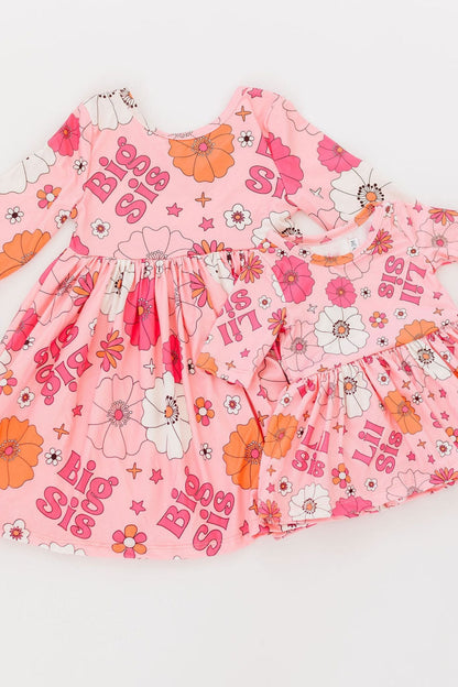 SALE Big Sis Floral Twirl Dress
