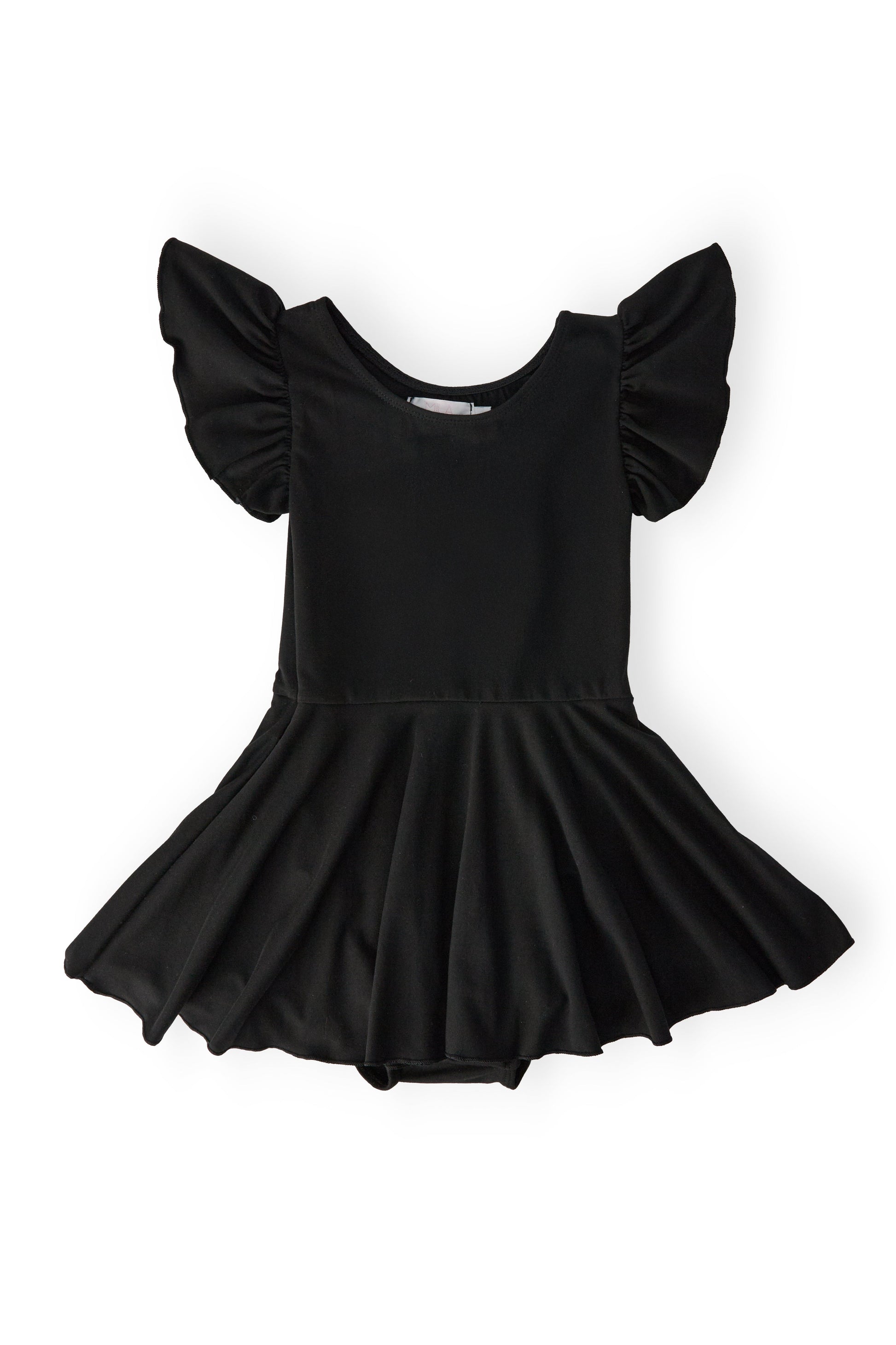Black S/S Twirl Leotard