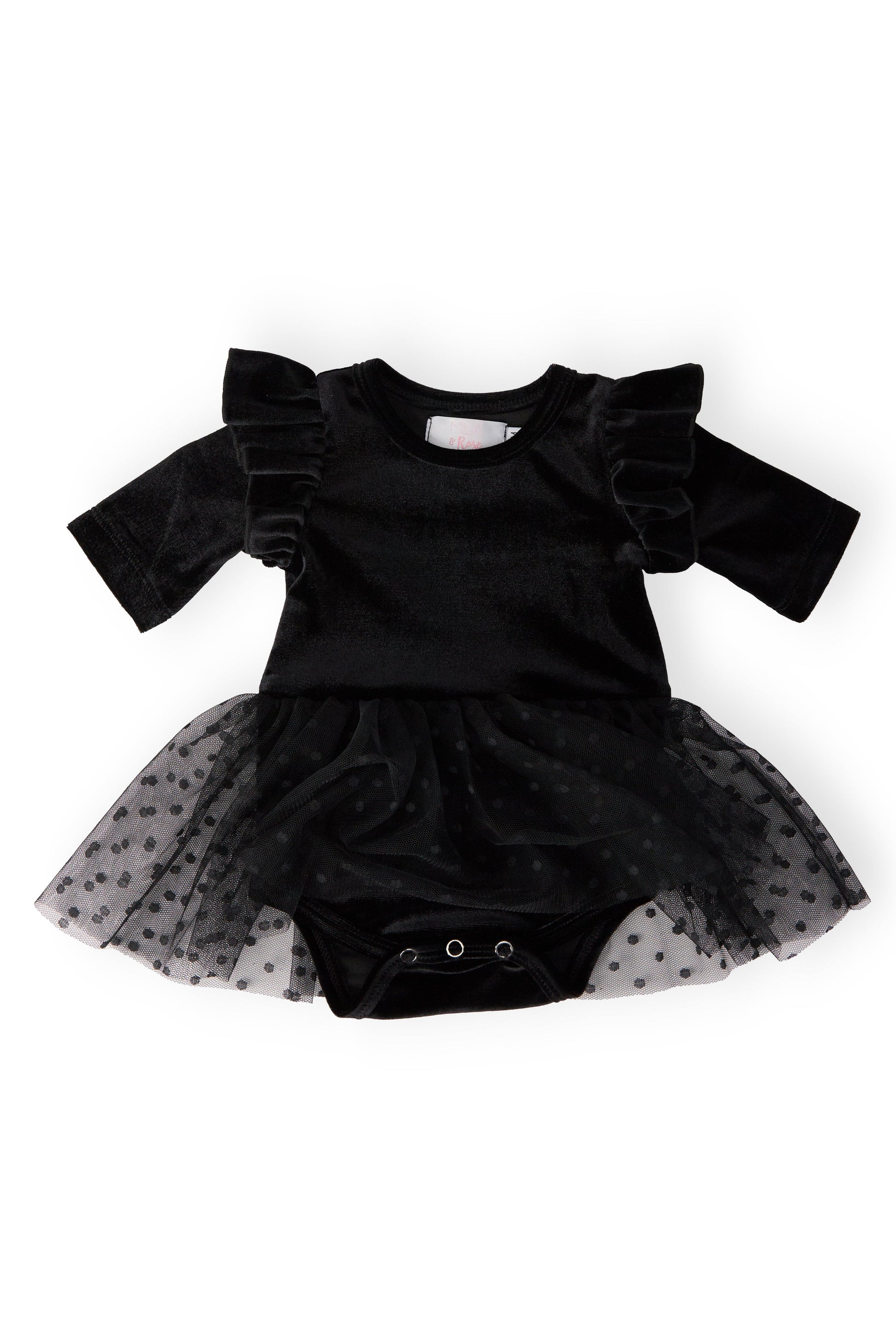 Black Velvet Tutu Bodysuit