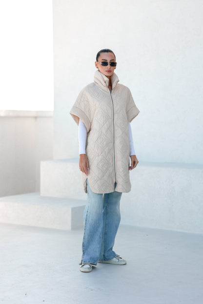 Bianca Relaxed Fit Embossed Vest