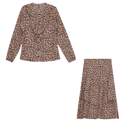 Leopard 2PC set Pink Leopard