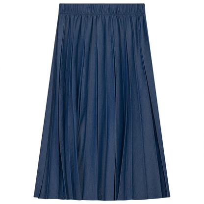 Pleated Skirt Denim