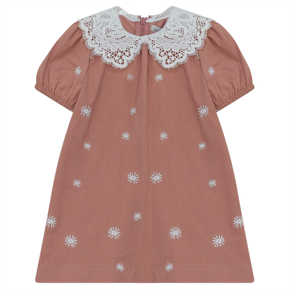 Dress With Lace Collar