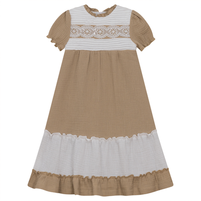 Dress with Contrast Rib