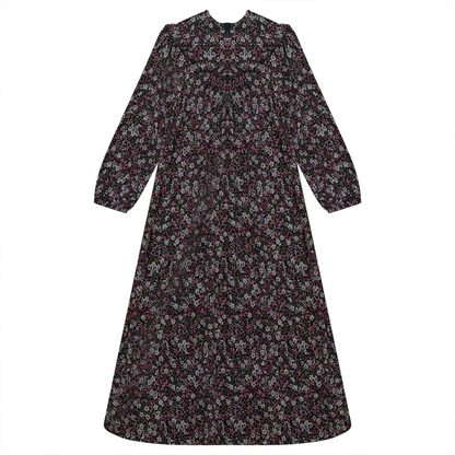 Floral Print Dress with Ruffles Pink Floral