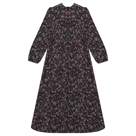 Floral Print Dress with Ruffles Pink Floral