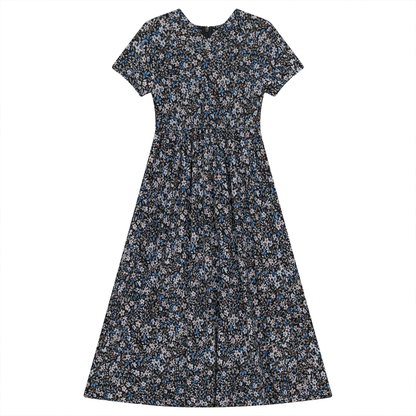 Floral Print Dress Blue Floral