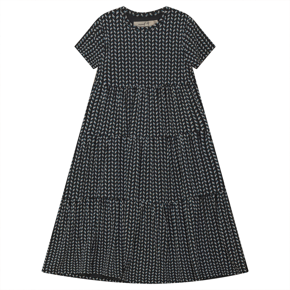 Three Layered Butterfly Print Dress