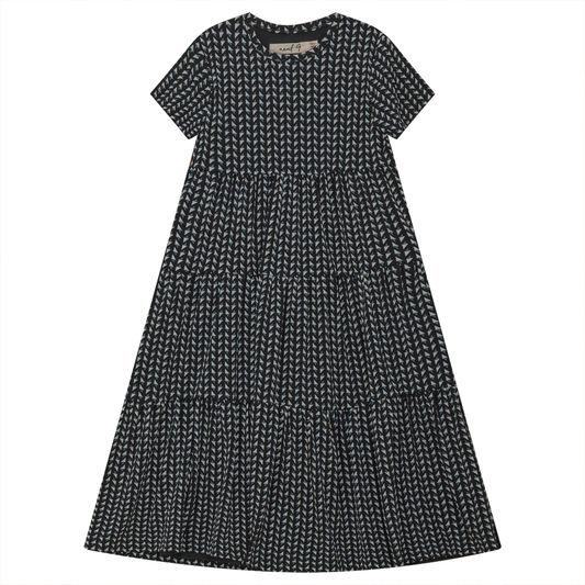 Three Layered Butterfly Print Dress