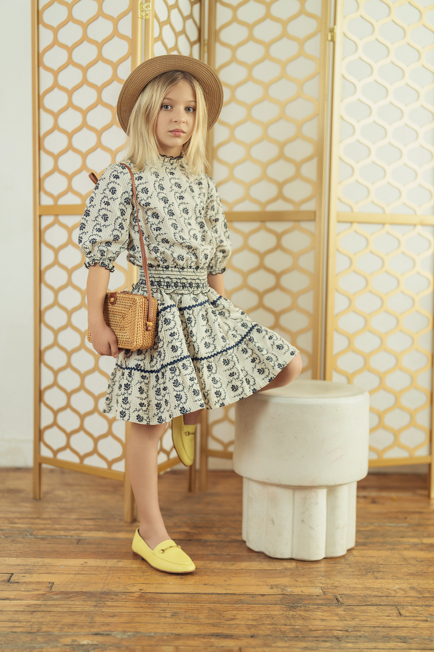 2 Pc Girls Top and Dress