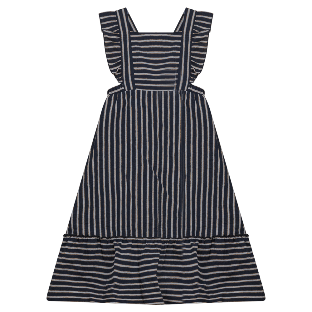Jumper With Straps Navy Stripe