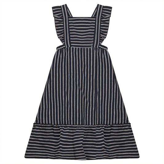 Jumper With Straps Navy Stripe