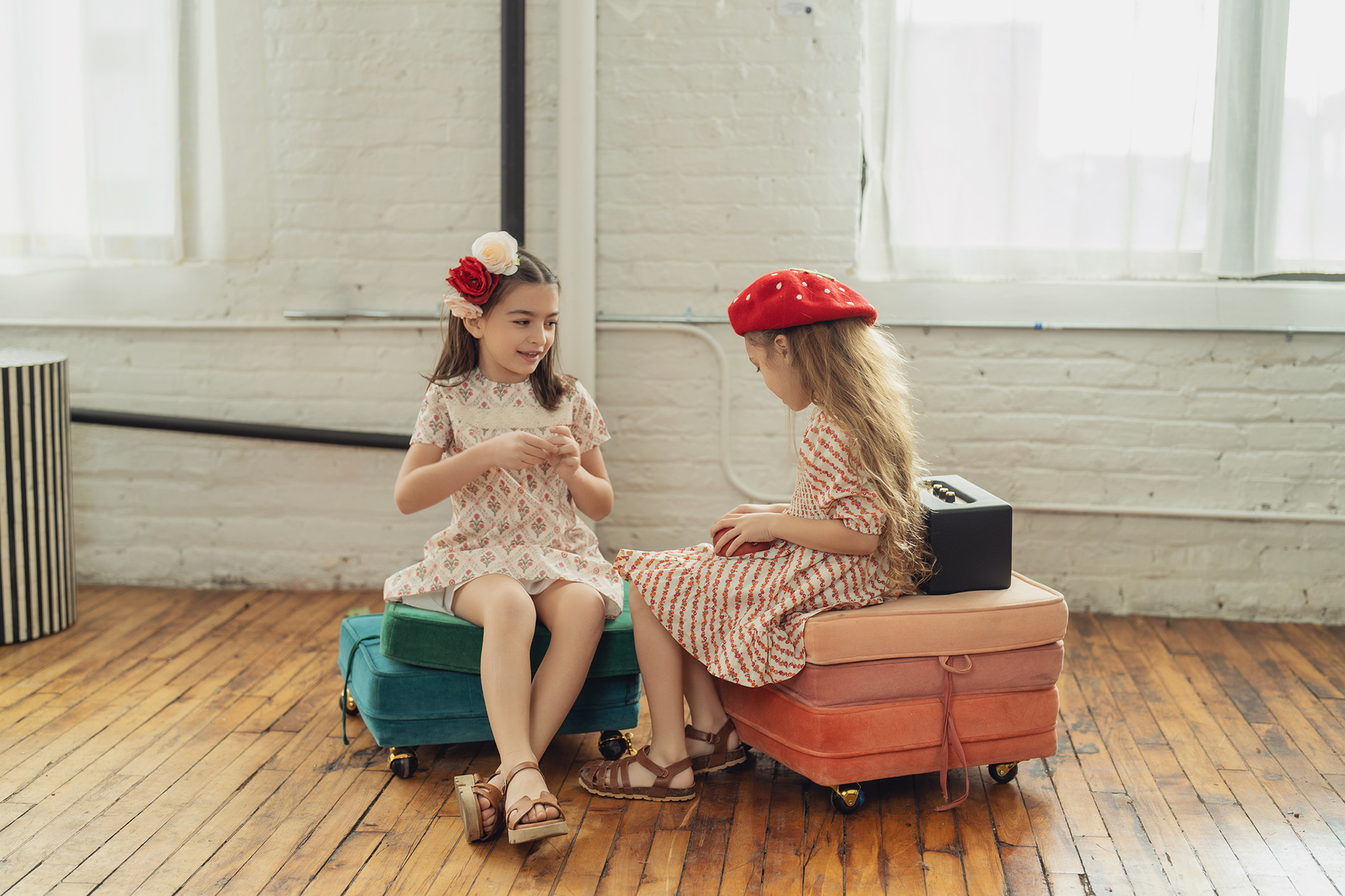 Smocking Floral Dress