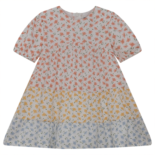 Three Tiered Floral Dress