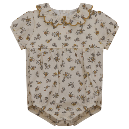 Floral Print Onesie BEIGE PRINT