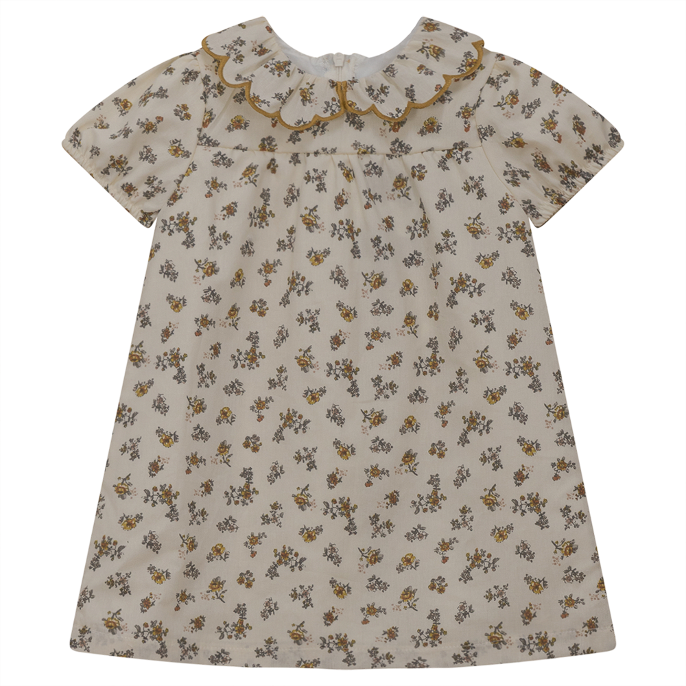 Floral Print Dress BEIGE PRINT