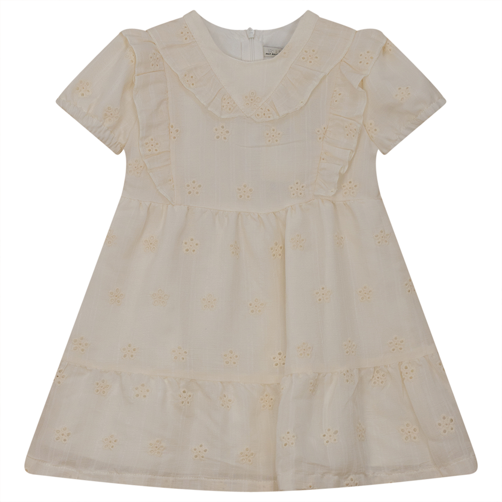 Eyelet Ruffled Dress