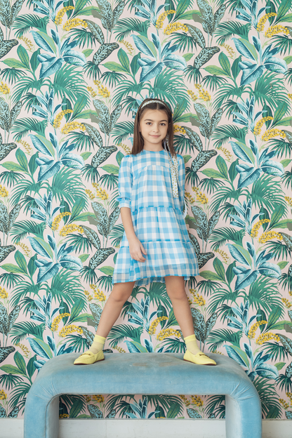 4 Layered Checkerd Dress