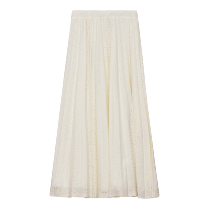 Pleated Skirt White