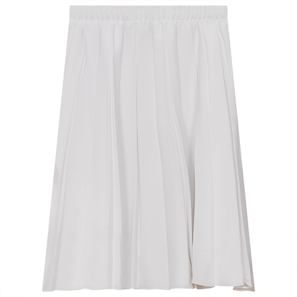 Pleated Skirt White