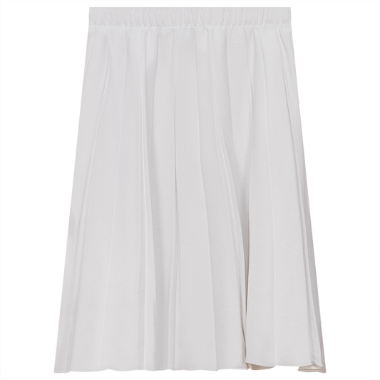 Pleated Skirt White