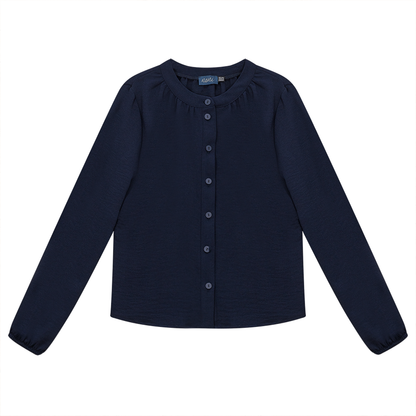 Bubble Blouse Navy