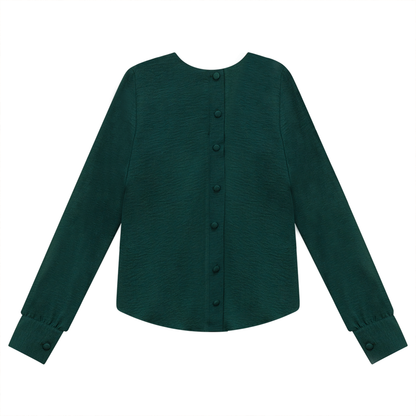 Button Down Blouse Green