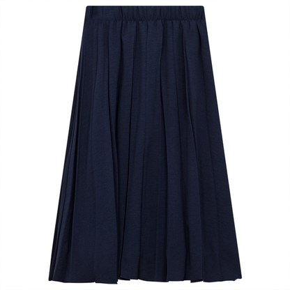 Pleated Skirt Navy