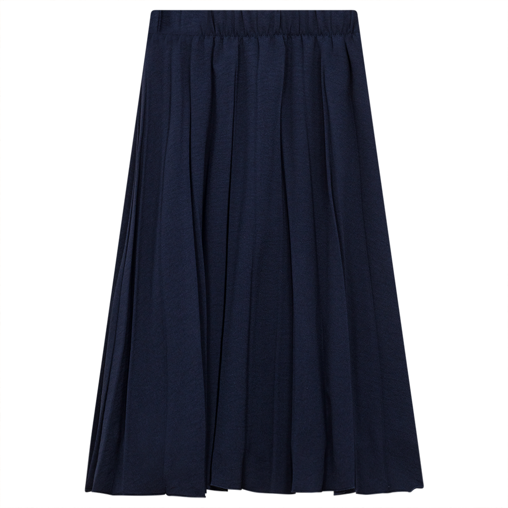 Pleated Skirt Navy