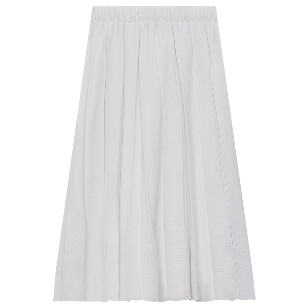 Pleated Skirt White