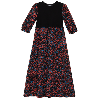 Printed Pleated Dress