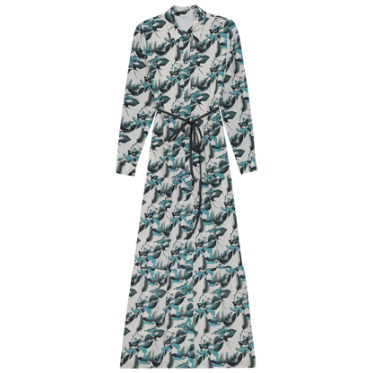 Printed Woven Dress Off White Print
