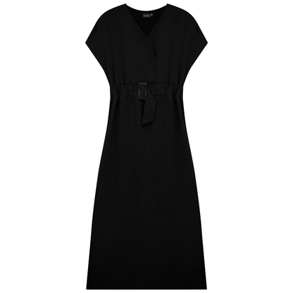 Raglan Midi Dress Black