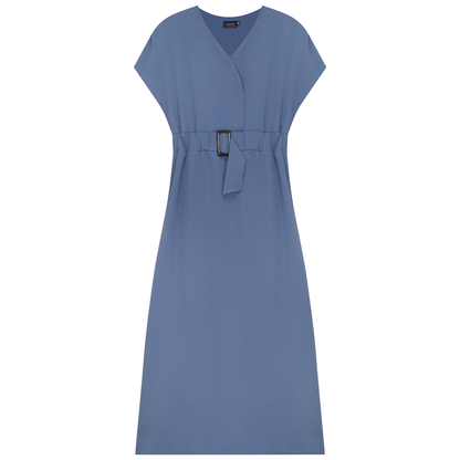 Raglan Midi Dress Blue