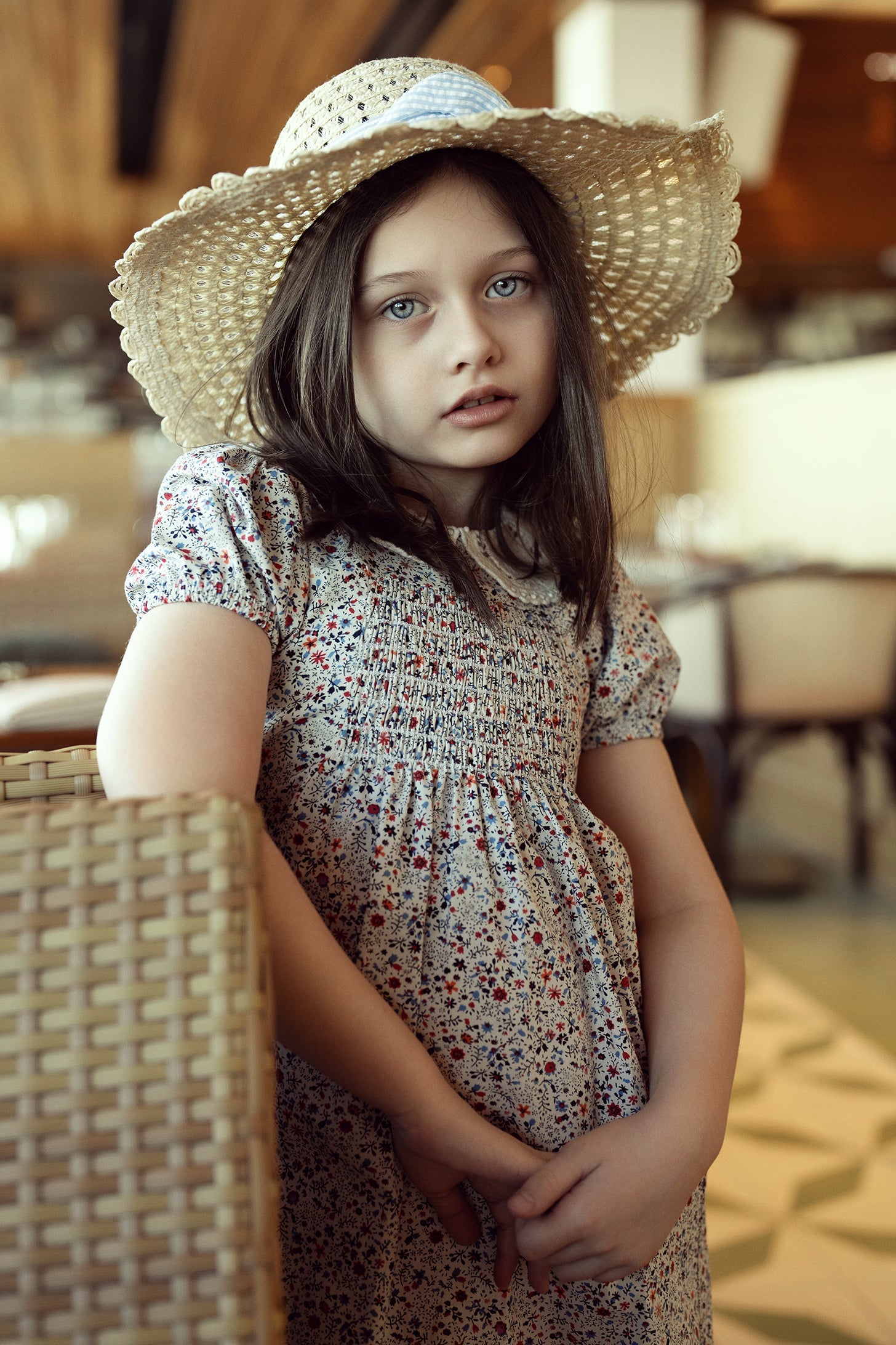 Tone on Tone Floral Dress