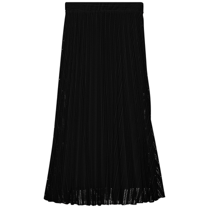Sunburst Pleated Skirt Black